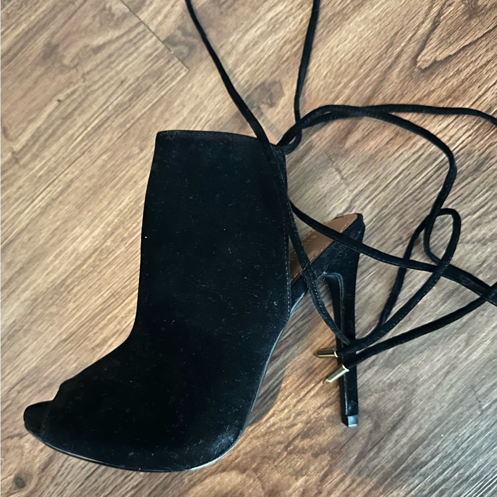 OBO Black Suede High Heel Size 6